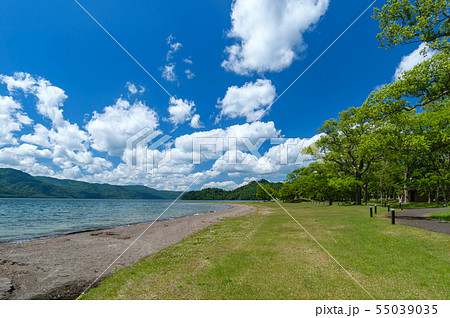【青森県十和田湖】十和田湖畔休屋　御前ヶ浜 55039035