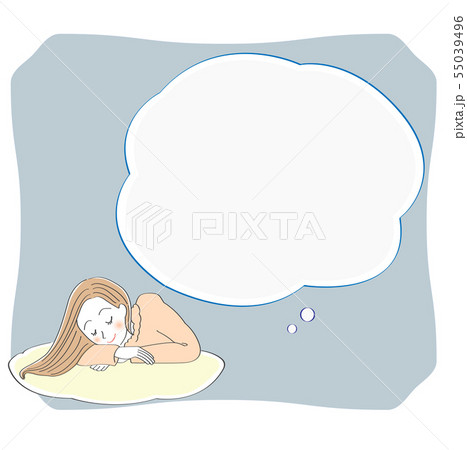 女性 睡眠 不眠症 イラストのイラスト素材