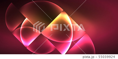 Dynamic lines and shapes, glass neon glowing effect. Modern neon glow geometric shapes, great design Dynamic lines and shapes, glass neon glowing effect. Modern neon glow geometric shapes, great design 55039924