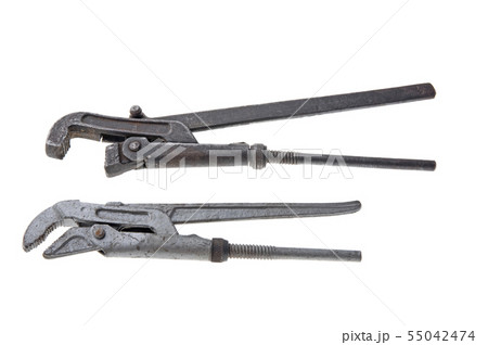 adjustable spanner on white background 55042474