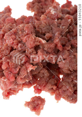 minced meat close up minced meat close up 55043210