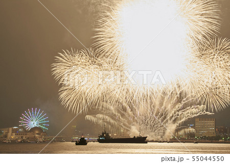 【花火】　名古屋港　みなと祭　令和元年　2019.7.15　海の日　 55044550