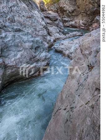 White Mountain River in the rocky gorge. Granite White Mountain River in the rocky gorge. Granite 55044962