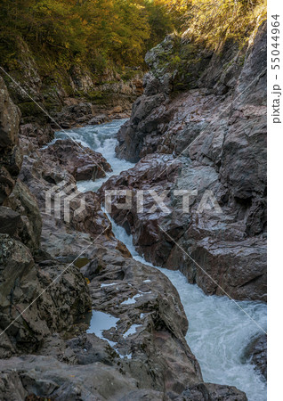 White Mountain River in the rocky gorge. Granite White Mountain River in the rocky gorge. Granite 55044964