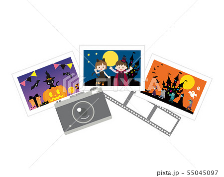 ハロウィーン 写真とカメラのイラスト 55045097