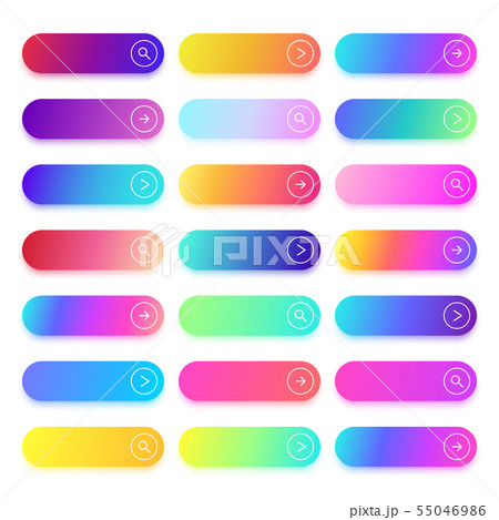 Next page, continue, search, browse, read more or transition button template. Flat action buttons 55046986