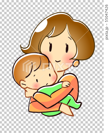 媽媽抱著一個嬰兒 55047426