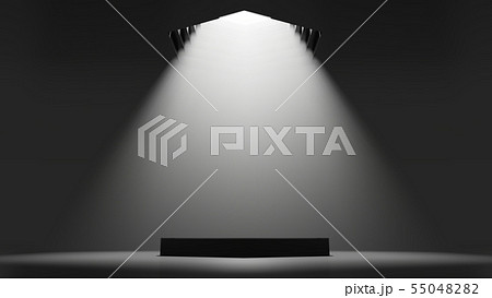 3D illustration. Showcase platform mockup 3D illustration. Showcase platform mockup 55048282