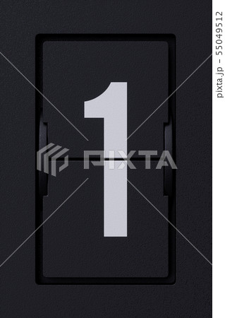 Airport mechanical flip board panel digits font 1 Airport mechanical flip board panel digits font 1 55049512