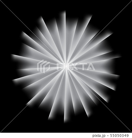 Light explosion with gray rays 55050349