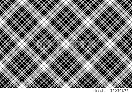 Black and white diagonal plaid seamless pattern 55050878