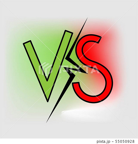 Flat vs for concept design. Vector banner design. 55050928