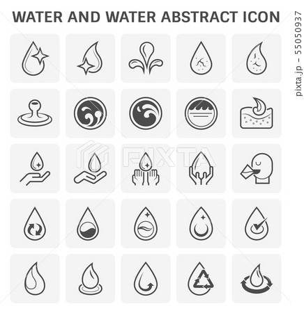 water abstract icon 55050937