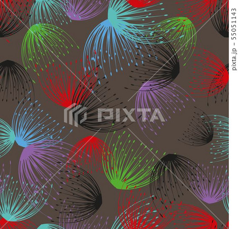 Dandelion seamless in retro style. Vector Dandelion seamless in retro style. Vector 55051143