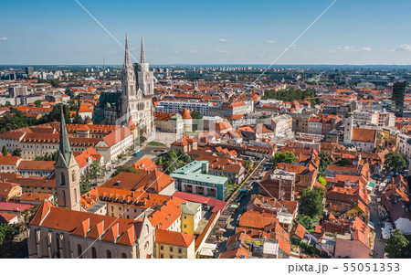 Cityscape of Zagreb the capital of Croatia 55051353