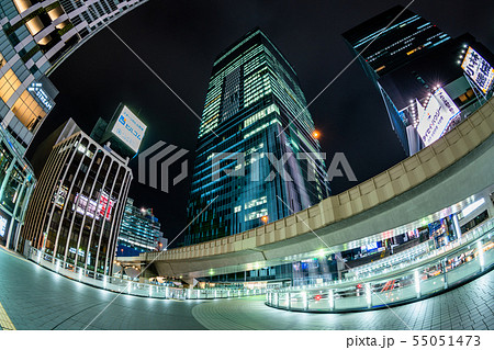 東京　渋谷の高層ビル群 55051473