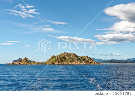 Sailboat off the coast of Sardinia - Italy 55051795