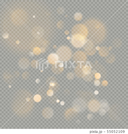 Effect of bokeh circles isolated on transparent background. Christmas glowing warm orange glitter Effect of bokeh circles isolated on transparent background. Christmas glowing warm orange glitter 55052109