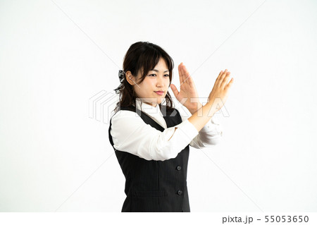 ダメポーズの女子社員 55053650