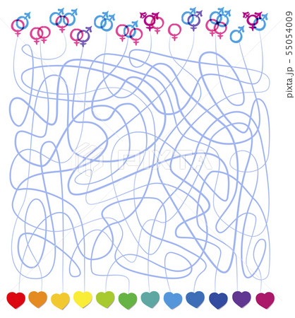 Love Labyrinth LGBT Symbols Gay Lesbian Hetero 55054009