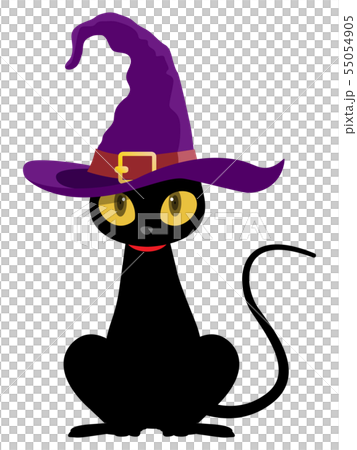 黒猫 ハロウィン素材 のイラスト素材