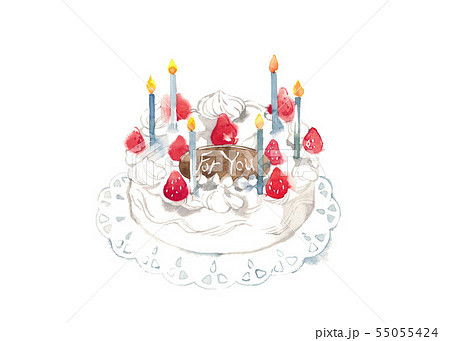 ホールケーキ For Youのイラスト素材