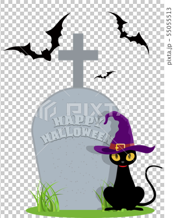 黒猫（ハロウィン素材） 55055513