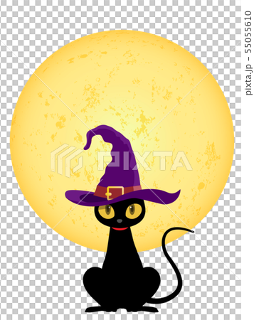 Black cat (Halloween material) 55055610