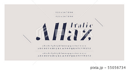 Elegant awesome alphabet letters italic font and Elegant awesome alphabet letters italic font and 55056734