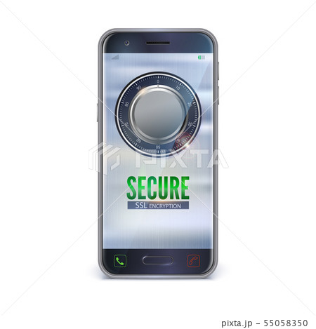 Smartphone, mobile phone isolated. Interface of 55058350