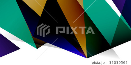 Vintage abstract template with triangle mosaic composition vecton white background. Simple design Vintage abstract template with triangle mosaic composition vecton white background. Simple design 55059565