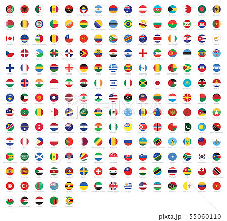 All national rounded flags of the world with names All national rounded flags of the world with names 55060110