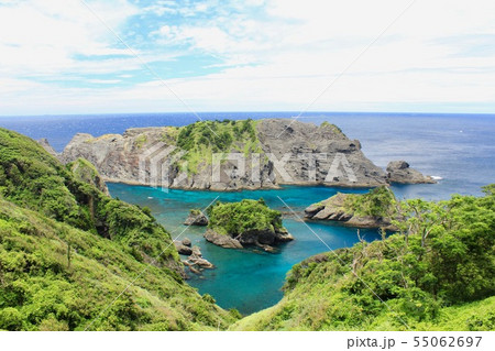 南伊豆　あいあい岬から見たヒリゾ浜 55062697