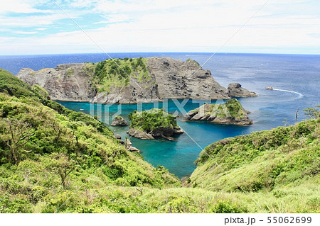 南伊豆　あいあい岬から見たヒリゾ浜 55062699