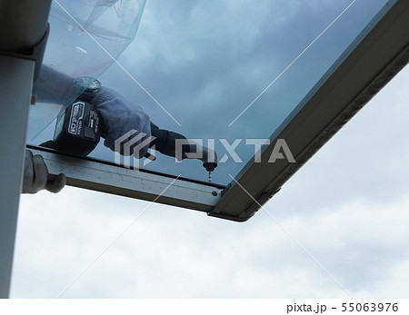 エクステリア　屋根作業 55063976