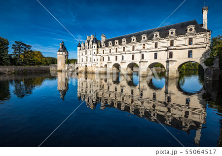 Chateau de Chenonceau on the Cher River, Loire 55064517