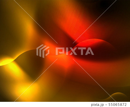 Shiny neon geometric waves template 55065872