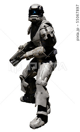 Space Marine Trooper Turning to Attack 55067897