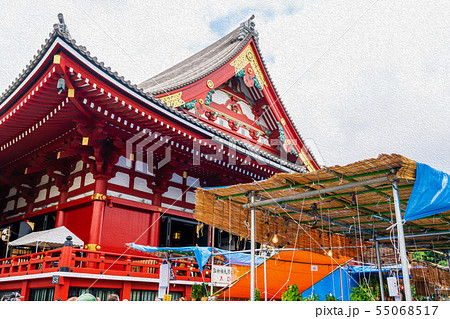 浅草 浅草寺 ほおずき市 浅草 浅草寺 ほおずき市 55068517