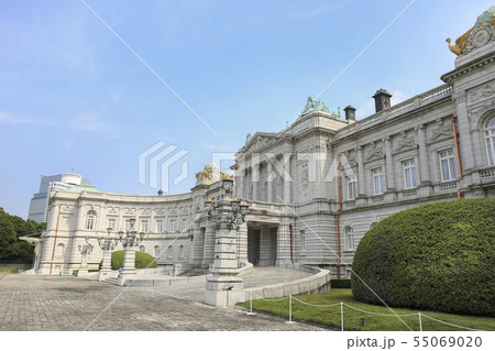 東京・迎賓館赤坂離宮 主庭側西玄関前より 東京・迎賓館赤坂離宮 主庭側西玄関前より 55069020