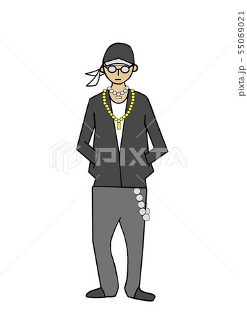 ラッパーのイラスト素材