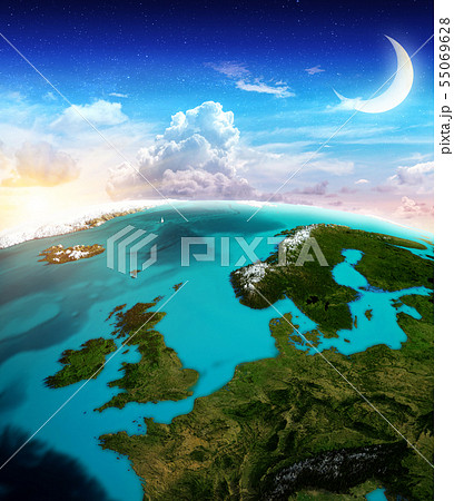 North Europe map background 55069628