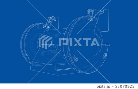 Outline electric grindstone vector 55070925