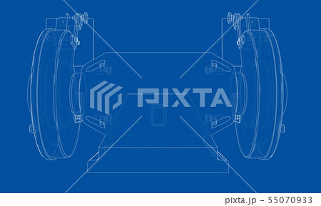 Outline electric grindstone vector 55070933
