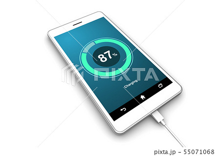 スマートフォンの充電 55071068