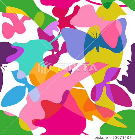 Abstract bright tropical painting.  55071437