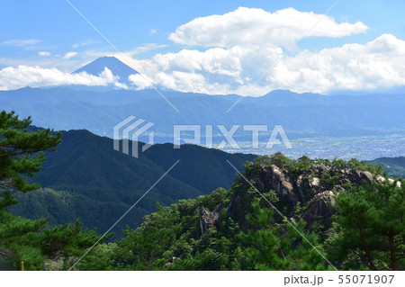 昇仙峡ロープウエイの山頂景色 昇仙峡ロープウエイの山頂景色 55071907