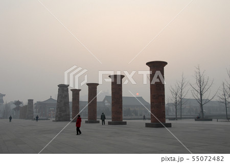 朝の大慈恩寺（中国・西安） 55072482