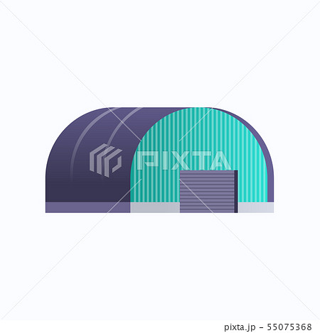industrial building warehouse hangar icon factory production distribution goods or storage concept industrial building warehouse hangar icon factory production distribution goods or storage concept 55075368