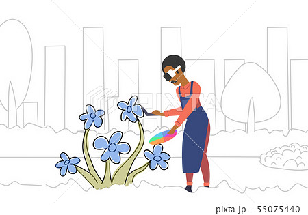 man wearing 3d glasses holding controller painter with color palette drawing flower experiencing 55075440